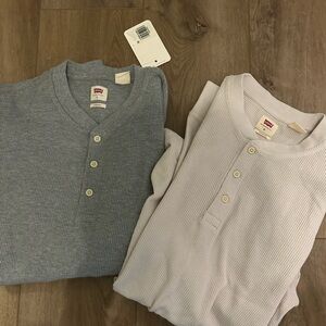 Levis Men's Long-Sleeve Thermal Henley Shirt